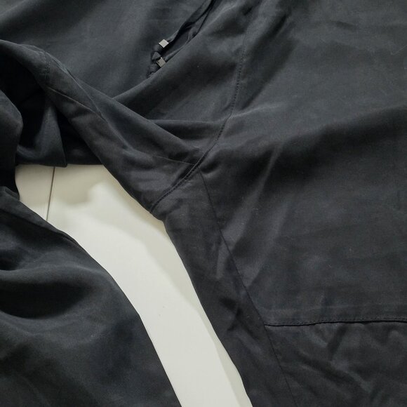Banana Republic Cargo Pants XL Womens Black Zipper Jogger Lyocell Utility Grunge - Picture 14 of 16